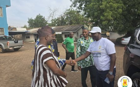 The Ag. The Director-General of the Service, Prof. Samuel Kaba Akoriyea, has embarked on a three-day working visit to the northern part of the country to assess the region’s preparedness for the annual meningitis outbreak and other public health emergencies.