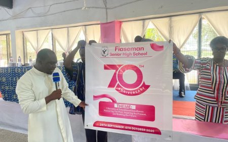 Fiaseman SHS Launches 70th Anniversary Celebrations, Highlights Academic Gains Amid Infrastructure Gaps