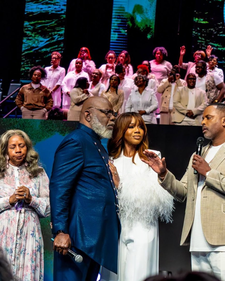 Bishop TD Jakes hands over church leadership to daughter, son-in-law