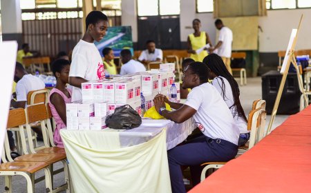 Images from the comprehensive health screening exercise at Fiaseman Senoir High School