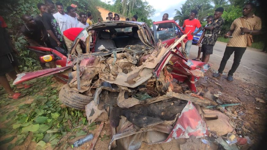 Tragic Head-On Collision Claims Four Lives on Bogoso–Bawdie Highway