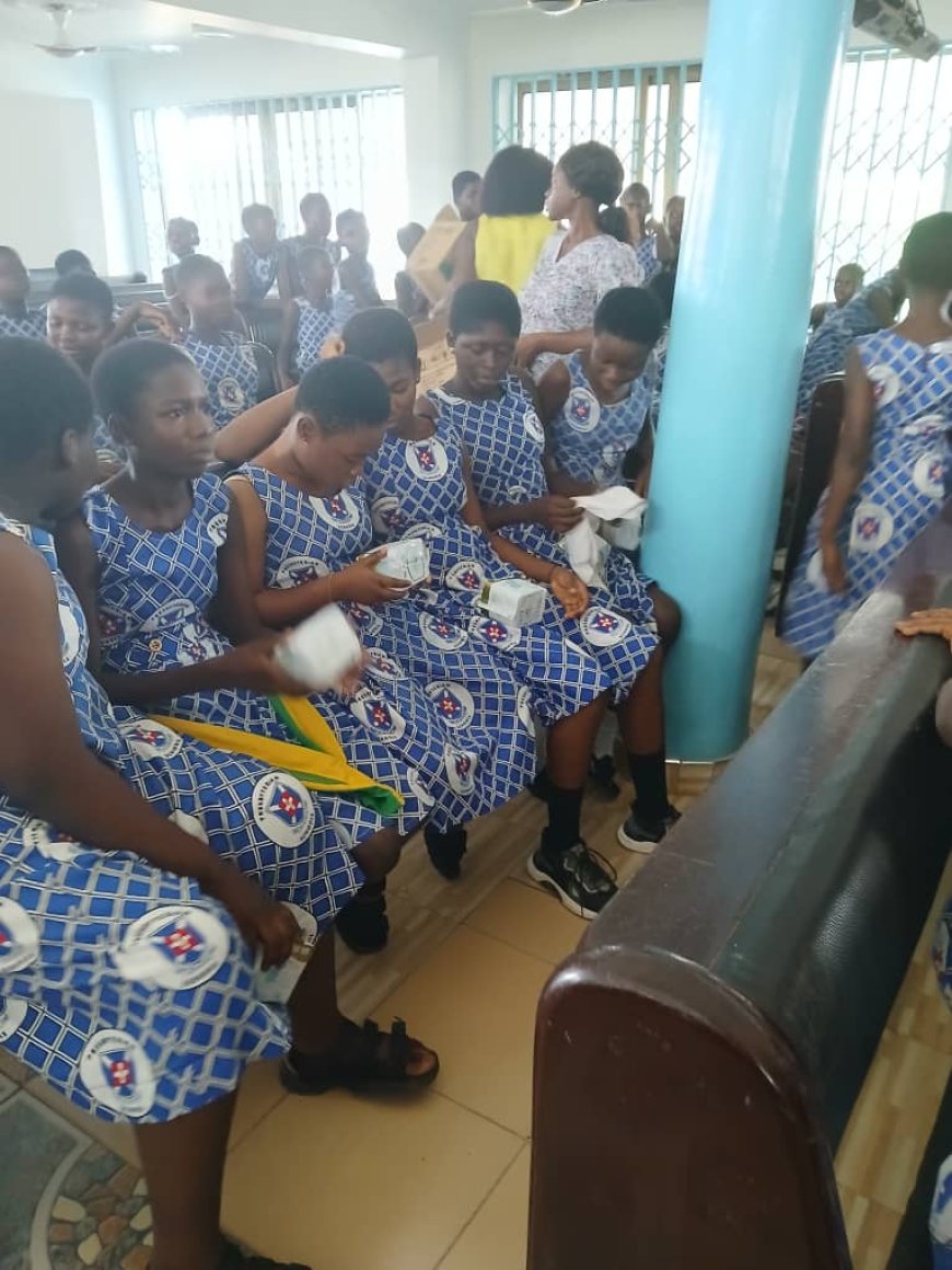 CNC Observes World Menstrual Hygiene Day with Donation to Presbyterian School in Tarkwa