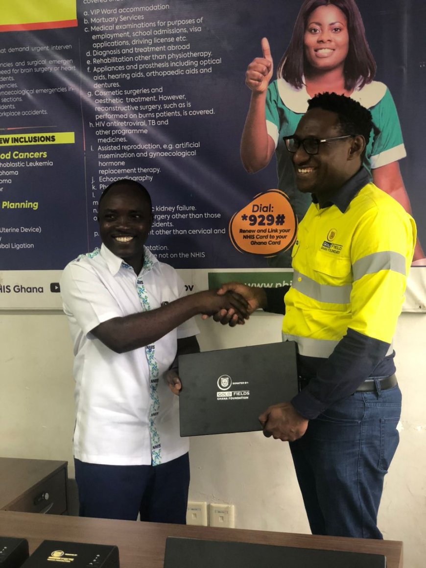 Gold Fields Ghana Foundation Boosts NHIS Operations in Wassa West with Vital Tech Donation