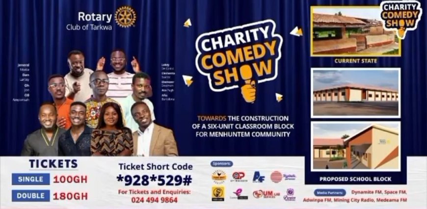 Laughter for Learning: Tarkwa Rotary Harnesses Comedy to Build a Brighter Future for Menhuntem