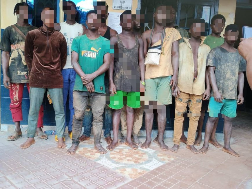 Twelve Alleged Illegal Miners Remanded for Damaging Critical Railway Line
