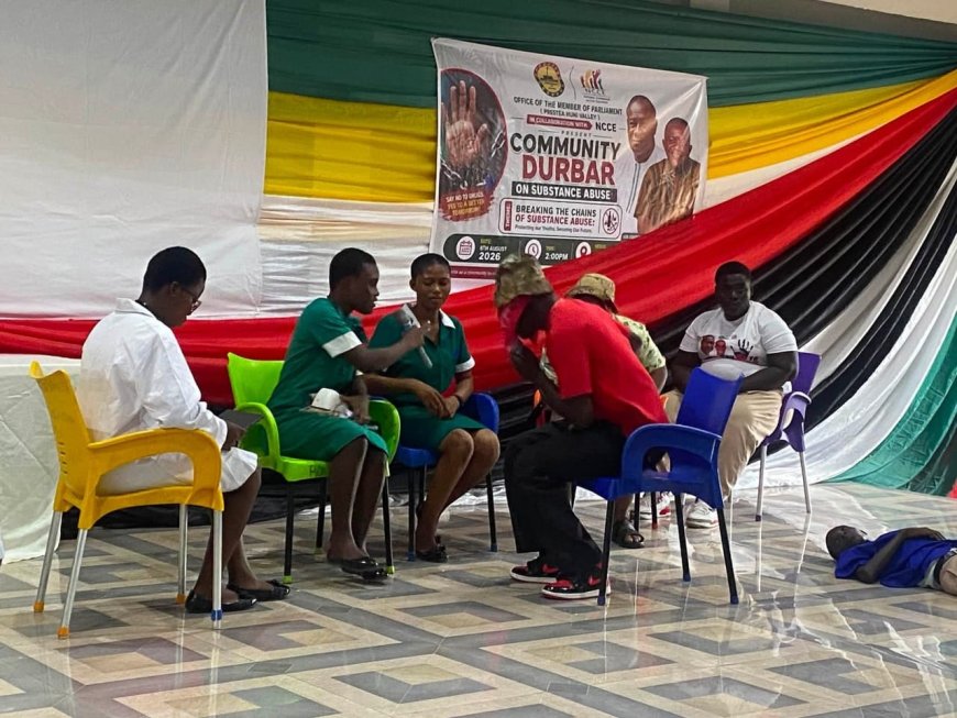 BREAKING THE CHAINS OF SUBSTANCE ABUSE: MP CAUTION GHANA'S YOUTH