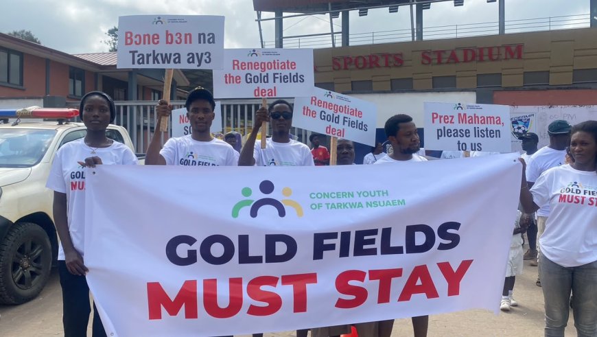 Tarkwa Youth Petition Authorities to Renew Gold Fields Mine Lease Before April 2027