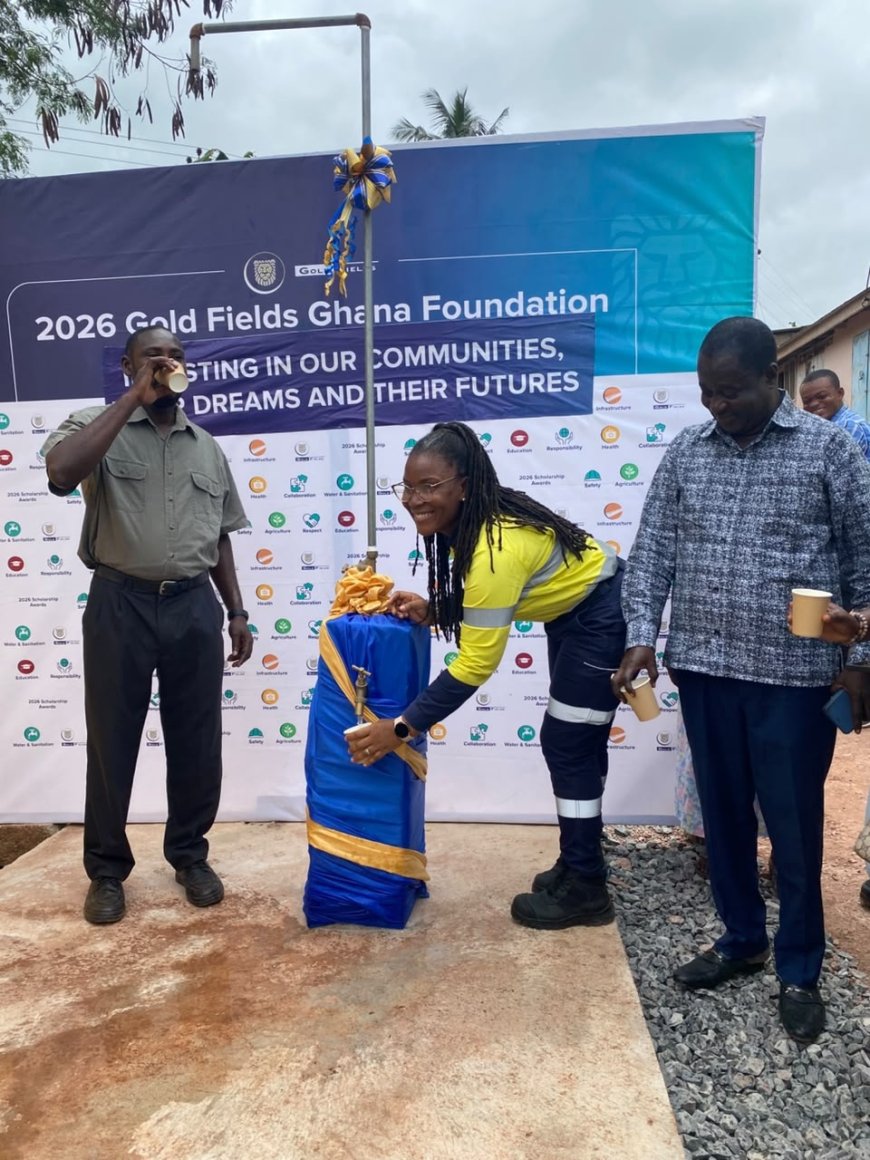 Gold Fields Ghana Foundation delivers lifeline to Brahabebom community with new water system