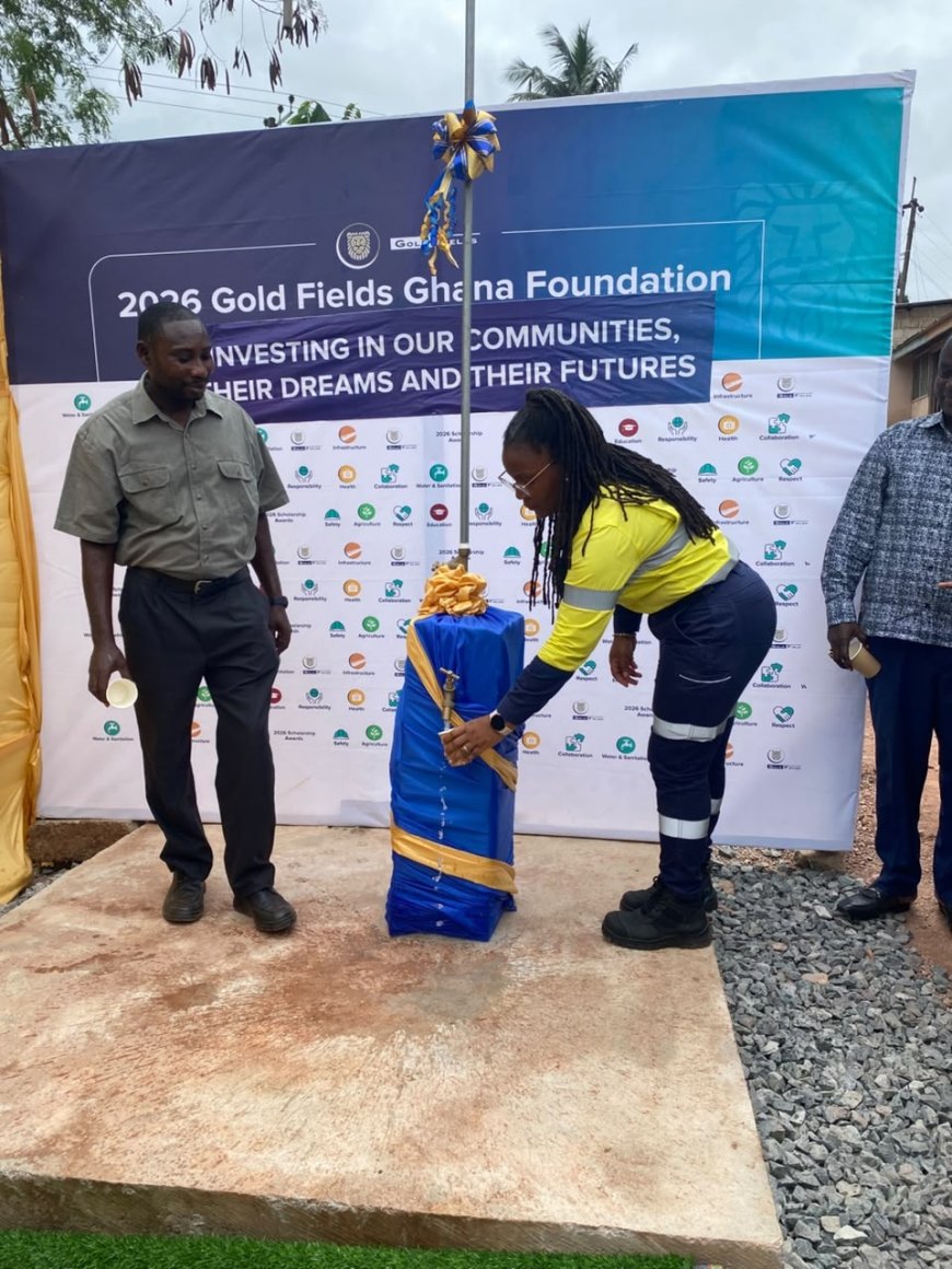 Gold Fields Ghana Foundation delivers lifeline to Brahabebom community with new water system