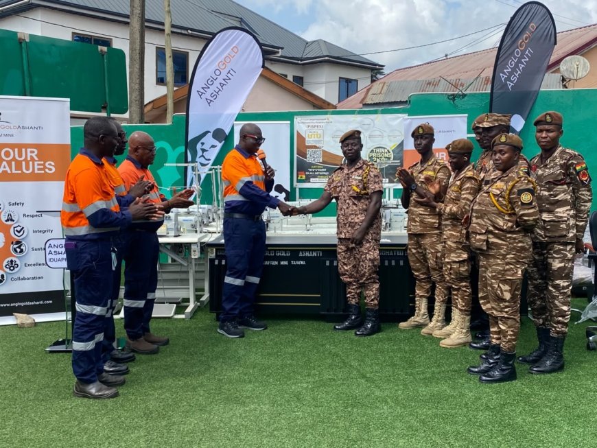 Anglogold Iduapriem Mine proposes partnership with Tarkwa Prisons Service to sew workers' attire