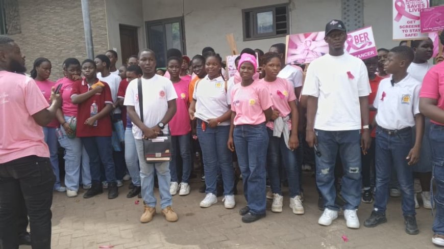 BASIC SCHOOL IN TARKWA EDUCATED MARKET WOMEN ABOUT BREAST CANCER.