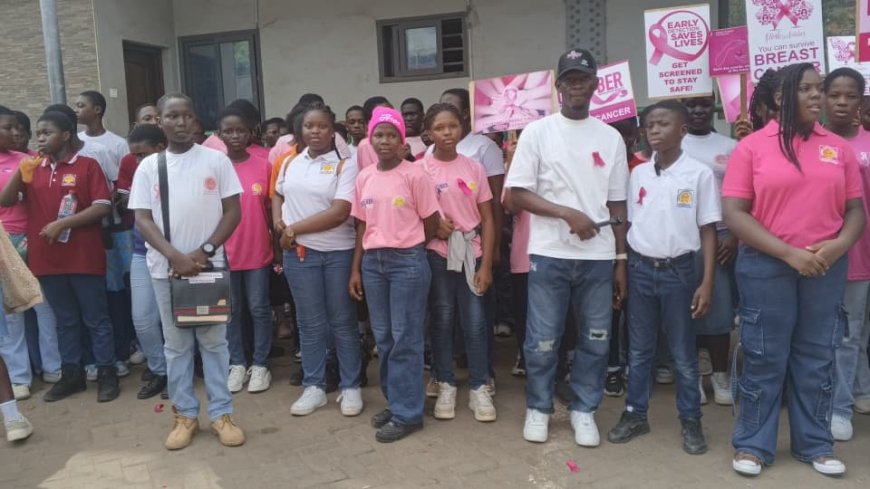 BASIC SCHOOL IN TARKWA EDUCATED MARKET WOMEN ABOUT BREAST CANCER.