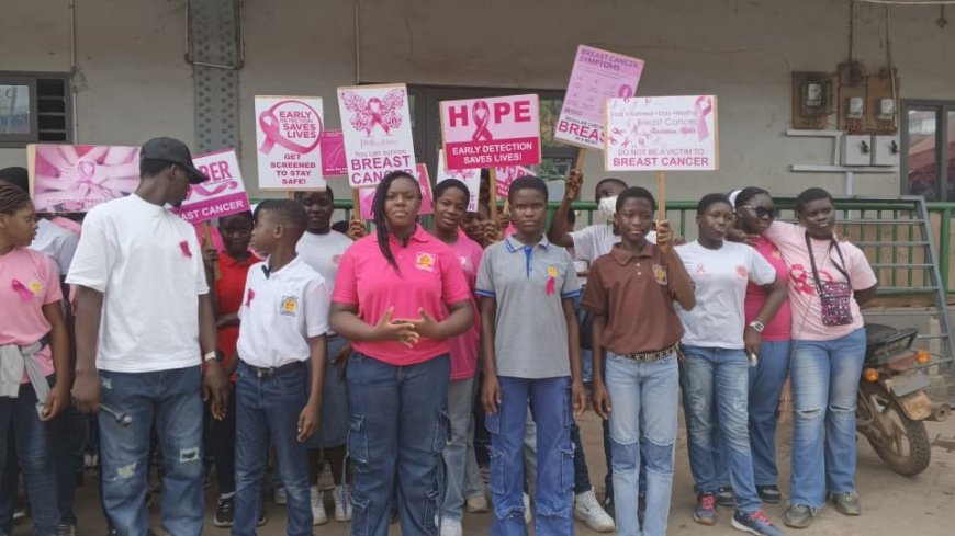 BASIC SCHOOL IN TARKWA EDUCATED MARKET WOMEN ABOUT BREAST CANCER.