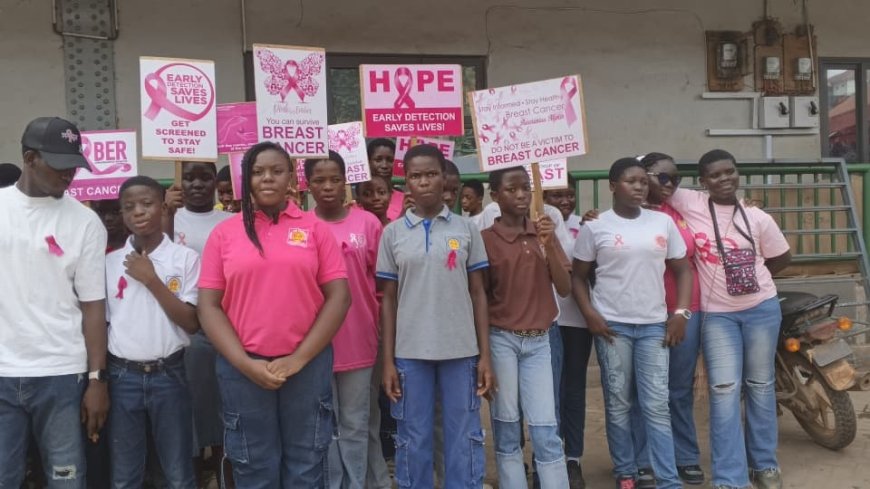 BASIC SCHOOL IN TARKWA EDUCATED MARKET WOMEN ABOUT BREAST CANCER.